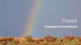  Presentation with landscape desert - PPT layouts featuring desert-landscape-with-a-colorful background and a gray colored foreground