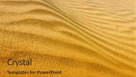  Presentation with landscape desert - Amazing slides having desert landscape backdrop and a gold colored foreground