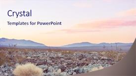 Presentation with nevada desert - PPT theme enhanced with desert landscapes in nevada state background and a sky blue colored foreground