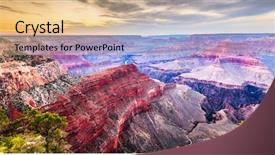  Presentation with grand canyon - Audience pleasing slide set consisting of desert mountains night - grand canyon arizona usa backdrop and a lemonade colored foreground
