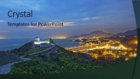  Presentation with simple japan hong kong - Amazing presentation design having desert night sky - hong kong observatory at tai backdrop and a teal colored foreground