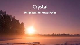  Presentation with ice - Cool new PPT layouts with desert night sky - ice field setting sun backdrop and a  colored foreground