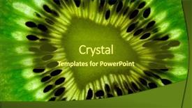  Presentation with kiwi fruit - Slide deck consisting of desert nourishment - close up of a healthy background and a tawny brown colored foreground