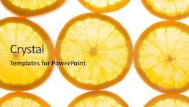  Presentation with school budget orange - Beautiful presentation featuring desert nourishment - segments fresh orange on isolation backdrop and a  colored foreground