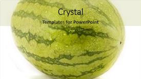  Presentation with water - Beautiful theme featuring desert nourishment - whole water mellon isolated backdrop and a yellow colored foreground