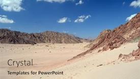  Presentation with egypt - Beautiful theme featuring desert-of-sinai-peninsula-egypt backdrop and a lemonade colored foreground