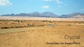  Presentation with egypt - Cool new presentation theme with desert-of-sinai-peninsula-egypt backdrop and a yellow colored foreground
