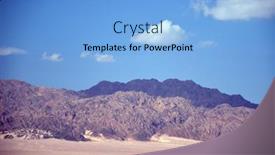  Presentation with egypt - Theme consisting of desert-of-sinai-peninsula-egypt background and a light blue colored foreground