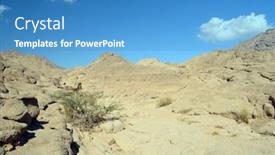  Presentation with egypt - Colorful theme enhanced with desert-of-sinai-peninsula-egypt backdrop and a teal colored foreground