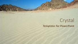  Presentation with egypt - Theme featuring desert-of-sinai-peninsula-egypt background and a soft green colored foreground