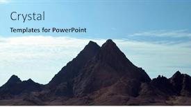  Presentation with egypt - Slide deck having desert-of-sinai-peninsula-egypt background and a light blue colored foreground