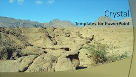  Presentation with egypt - Slide deck enhanced with desert-of-sinai-peninsula-egypt background and a light blue colored foreground