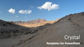  Presentation with egypt - Presentation theme consisting of desert-of-sinai-peninsula-egypt background and a gray colored foreground