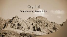  Presentation with egypt - PPT theme consisting of desert-of-sinai-peninsula-egypt background and a mint green colored foreground