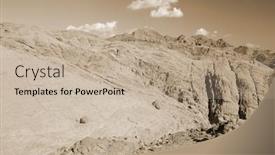  Presentation with egypt - Slides featuring desert-of-sinai-peninsula-egypt background and a mint green colored foreground