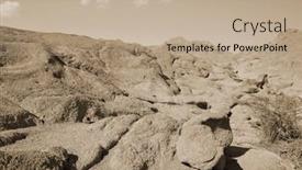  Presentation with egypt - PPT layouts enhanced with desert-of-sinai-peninsula-egypt background and a coral colored foreground