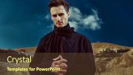  Presentation with black man fashion - Amazing presentation theme having desert-portrait-of-a-handsome backdrop and a tawny brown colored foreground