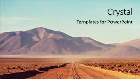  Presentation with argentina winery - Slide deck enhanced with desert road - landscapes in northern argentina background and a soft green colored foreground