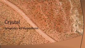  Presentation with moab - Presentation theme having desert road in moab area background and a coral colored foreground