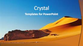  Presentation with sahara - PPT theme consisting of desert sahara desert algeria background and a teal colored foreground