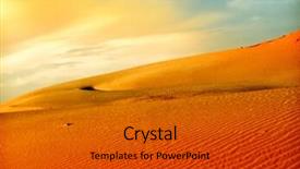  Presentation with sahara - Beautiful slides featuring desert sahara backdrop and a dark gray colored foreground