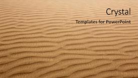  Presentation with sand dunes - Theme having maritime windy american stars background and a teal colored foreground