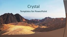  Presentation with tree in sinai desert - Audience pleasing slide deck consisting of desert sunrise over red sea backdrop and a light blue colored foreground