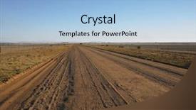  Presentation with road to bail reform - Slide set enhanced with desert tyre marks - dirt road background and a  colored foreground