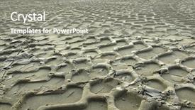  Presentation with tyre - Colorful slides enhanced with desert tyre marks - tire tracks on the sand backdrop and a gray colored foreground