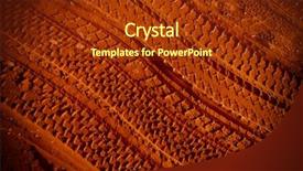  Presentation with tire - Beautiful presentation theme featuring desert tyre marks - tire tracks on the sand backdrop and a tawny brown colored foreground