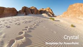  Presentation with egypt - Presentation having desert with mountains sinai egypt background and a coral colored foreground