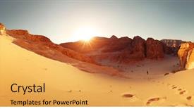  Presentation with egypt - Cool new presentation with desert with mountains sinai egypt backdrop and a yellow colored foreground