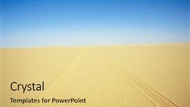  Presentation with tyre - Theme with desert background and a  colored foreground