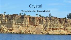  Presentation with egypt - Audience pleasing slide set consisting of deserted-coast-of-the-sinai backdrop and a light blue colored foreground