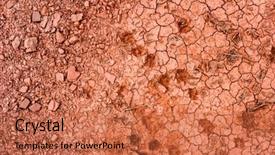  Presentation with soil red - Presentation theme featuring deserted red soil background and a coral colored foreground