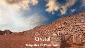  Presentation with soil red - Presentation design consisting of deserted red soil background and a tawny brown colored foreground