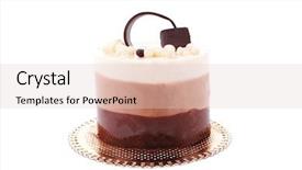  Presentation with chocolate and milk - Beautiful PPT layouts featuring deserts plate - sweet pie layered chocolate milk backdrop and a lemonade colored foreground