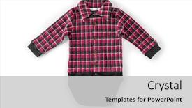  Presentation with children and communication - Slide deck with children's wear - red checkered background and a light gray colored foreground