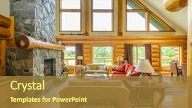  Presentation with luxury house - Cool new theme with design - modern dining room in luxury backdrop and a gold colored foreground