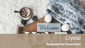  Presentation with weekend - Amazing PPT layouts having design - winter homely scene scandinavian style backdrop and a coral colored foreground