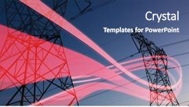  Presentation with rope line design in - Beautiful slides featuring design against the evening electricity backdrop and a ocean colored foreground