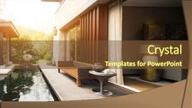  Presentation with rest - Presentation theme consisting of design and deco of rest background and a tawny brown colored foreground