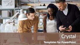  Presentation with design team - Presentation design having design and engineering architecture background and a tawny brown colored foreground