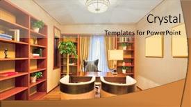  Presentation with furniture design - Cool new slide deck with design and furniture in luxury backdrop and a  colored foreground