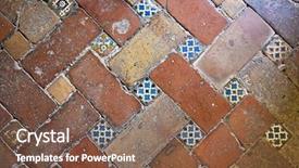  Presentation with granada - Audience pleasing slide set consisting of design arabesque - floor detail at the alhambra backdrop and a violet colored foreground