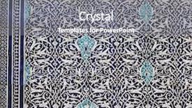  Presentation with oriental ornamental - Presentation consisting of design arabesque - oriental tiled ornament background and a gray colored foreground