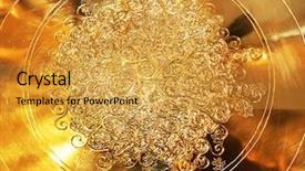  Presentation with gold design - Audience pleasing presentation design consisting of design arabesque - ornamental moroccan pattern backdrop and a gold colored foreground