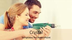  Presentation with interior design - Beautiful presentation featuring power screw - repair interior design building renovation backdrop and a lemonade colored foreground