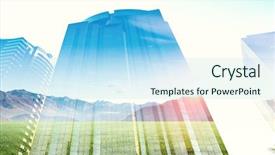  Presentation with lifestyle - Cool new PPT theme with design capital - modern business lifestyle backdrop and a  colored foreground