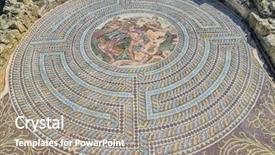  Presentation with dating - Slide deck with design civil - ancient floor mosaic dating background and a gray colored foreground